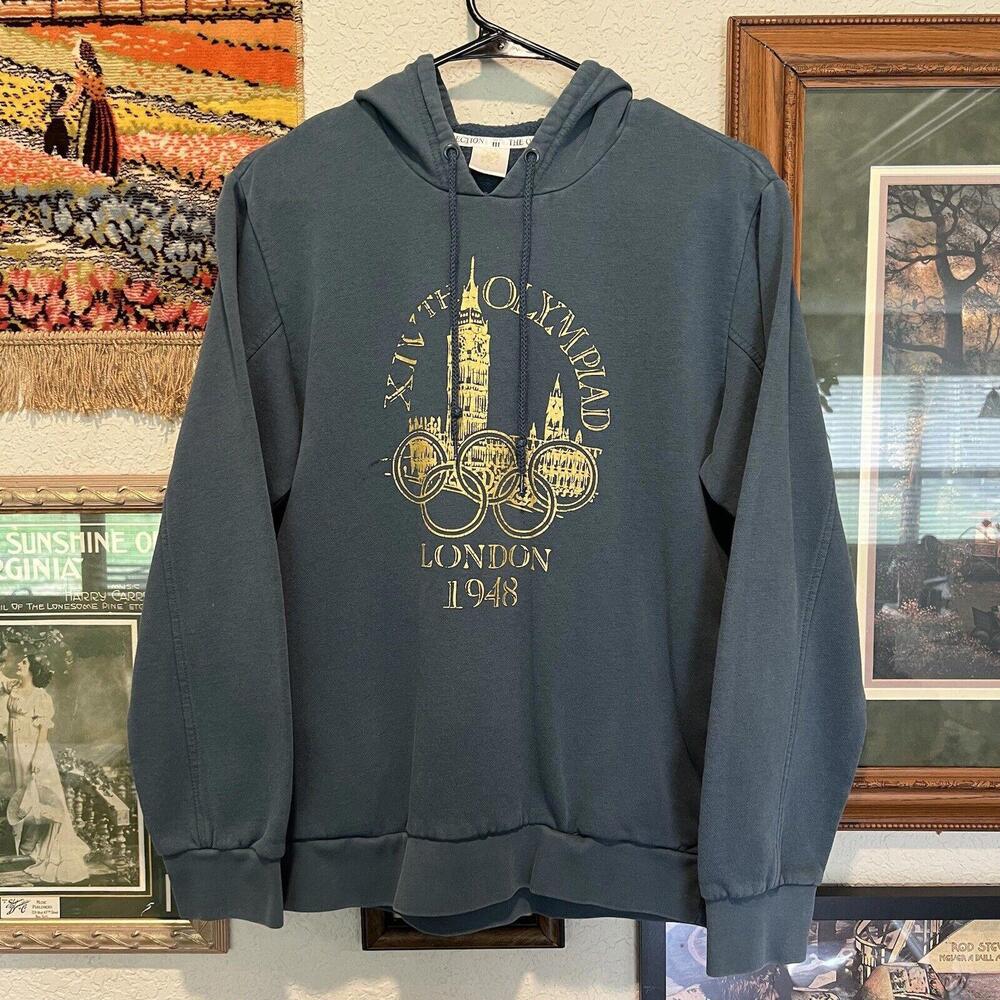 Vintage XIVth Olympiad London‎ 1948 Museum Collection Hoodie Size Small